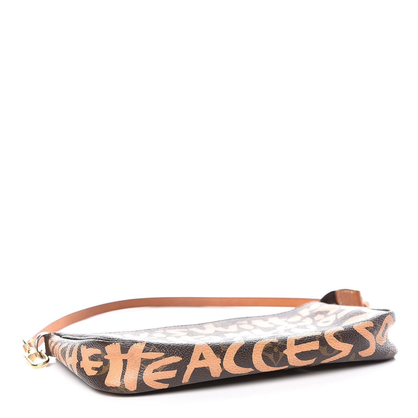 Monogram Graffiti Pochette Accessories Peach