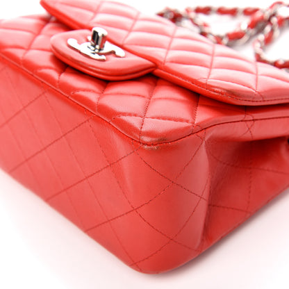 Chanel Lambskin Quilted Mini Square Flap Red 9 of 13