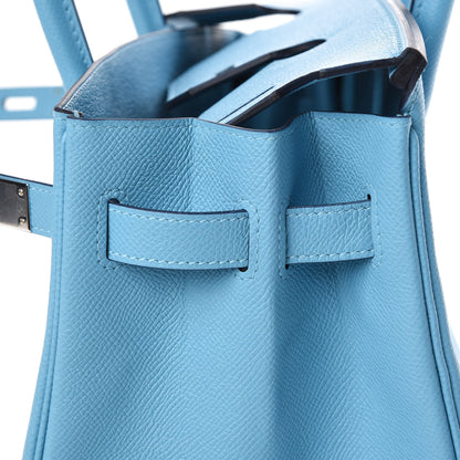 Hermes Epsom Birkin 30 Bleu Du Nord 13 of 34