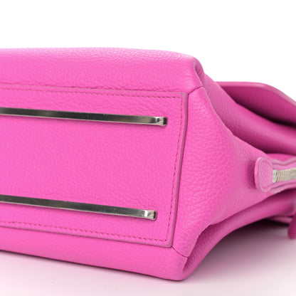 Balenciaga Grained Calfskin Le Dix Mini Soft Cartable Rose Fluo 12 of 16