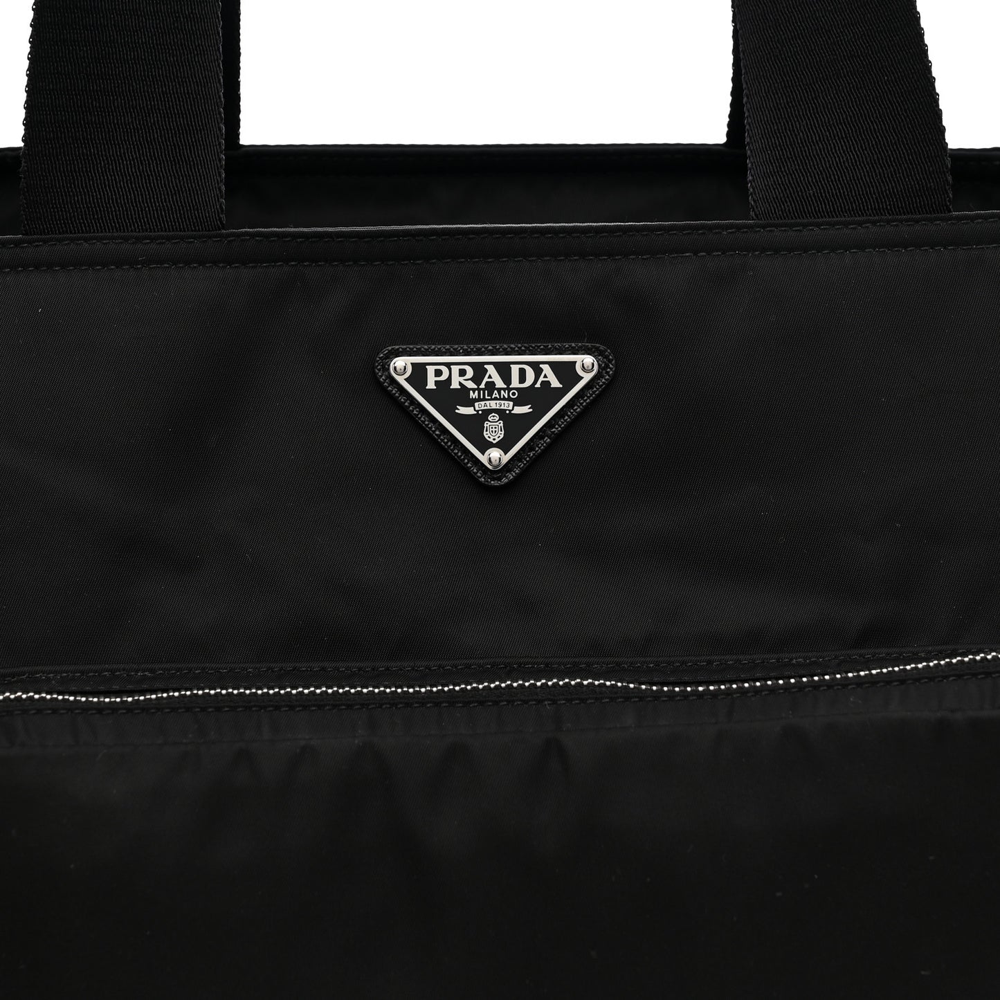 Tessuto Nylon Vela Diaper Bag Black