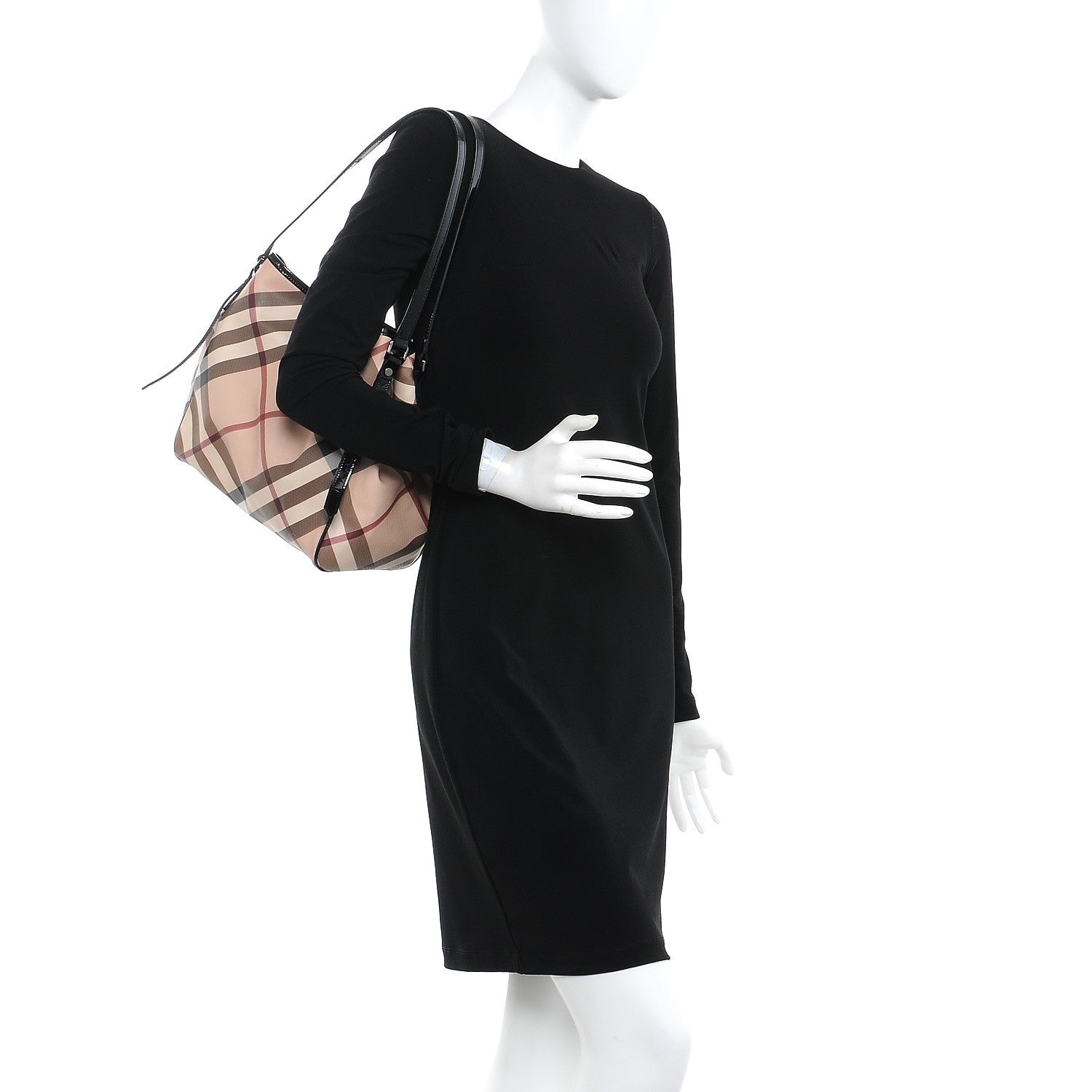 Burberry Nova Check Small Canterbury Tote Black 2 of 8