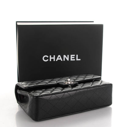 Chanel Caviar Quilted Medium Double Flap Black 4 of 8
