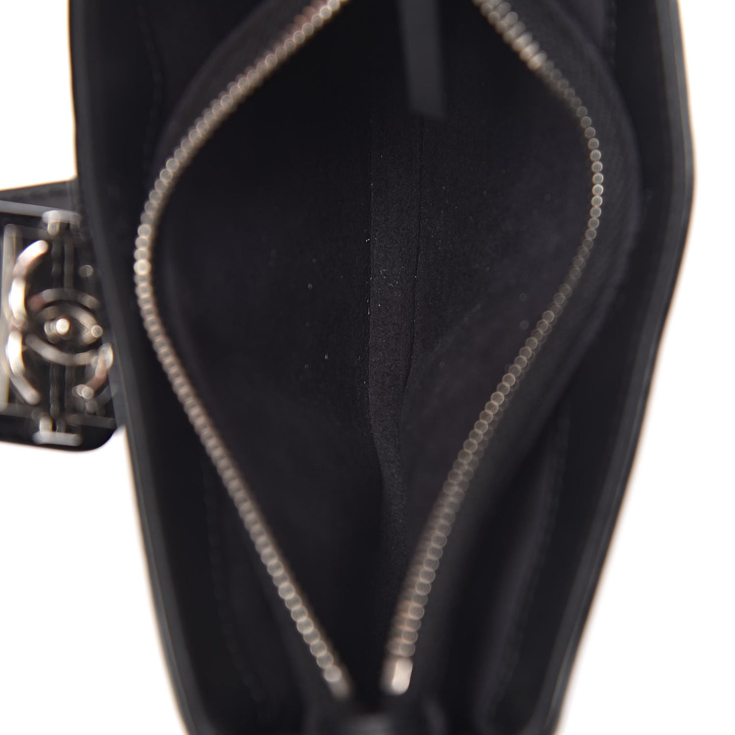 Patent Mini Boy Phone Holder Clutch Black