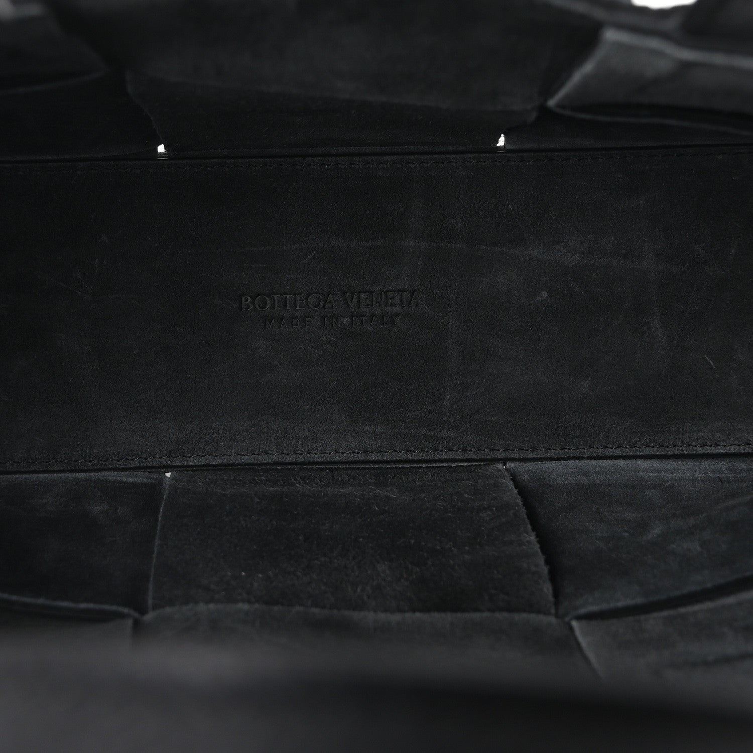 Bottega Veneta Grained Calfskin Intrecciato Mini Arco Tote Black 6 of 10