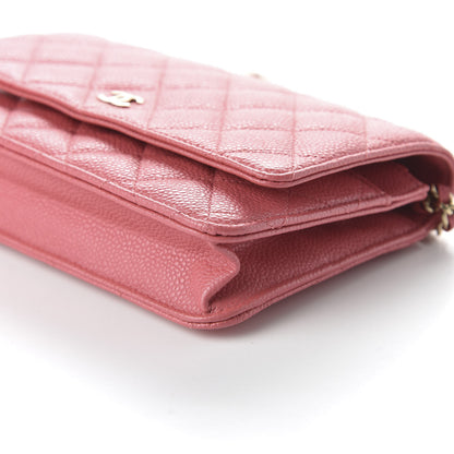 Chanel Caviar Quilted Wallet On Chain WOC Pink 7 of 12