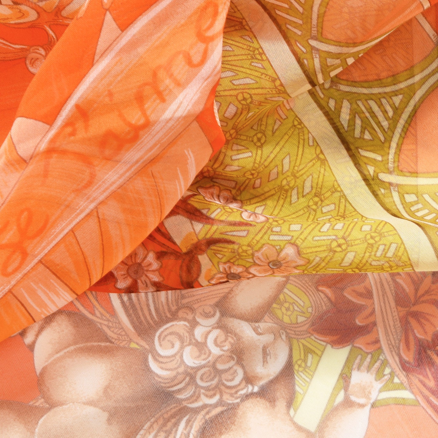 Silk Mousseline Amours Scarf 90
