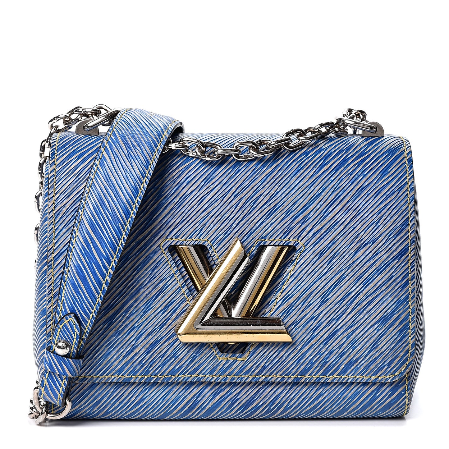 Epi Twist Shoulder Bag PM Denim Light