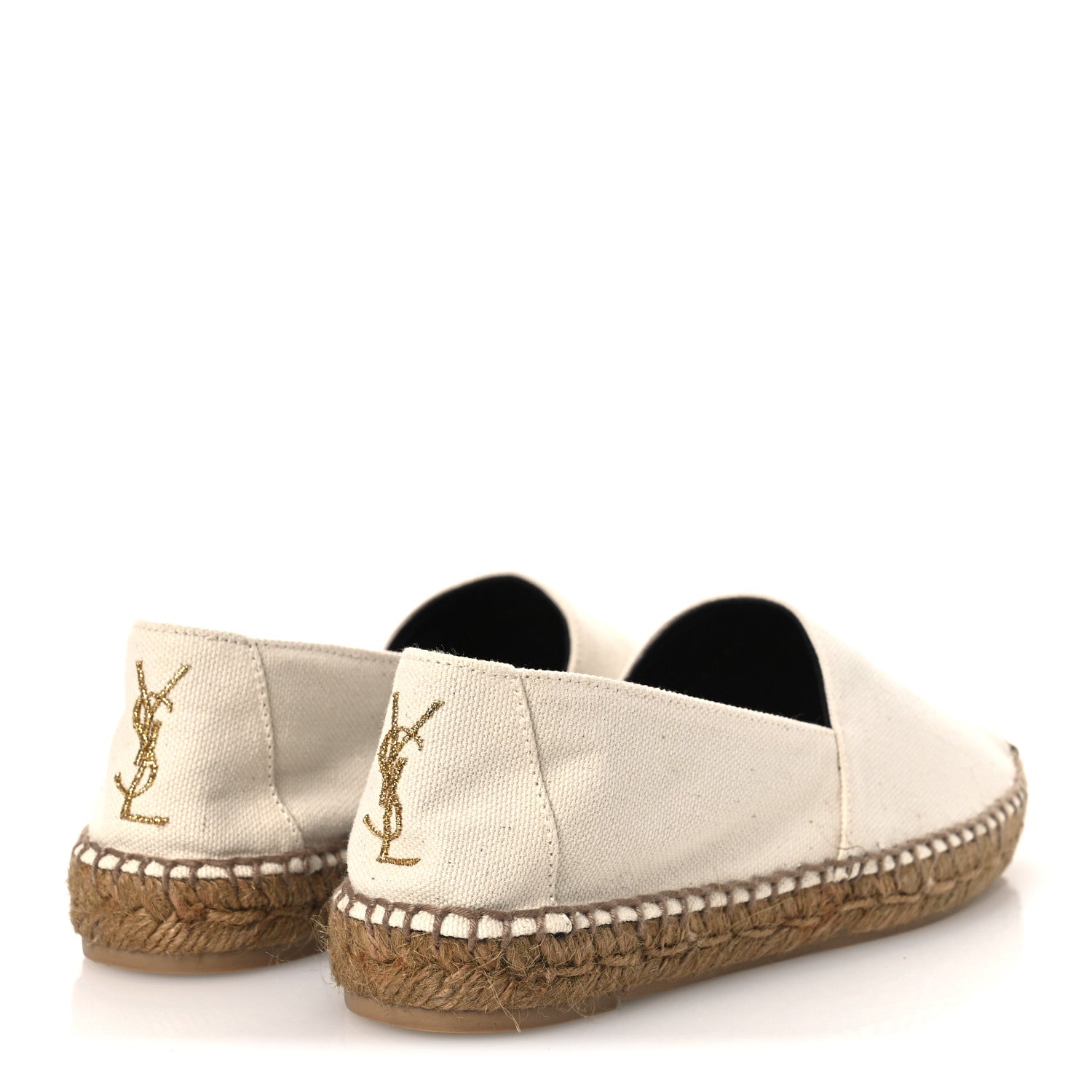 Saint Laurent Canvas Elba Espadrilles 37 Sweet Cream 5 of 12