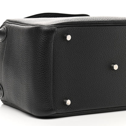 Hermes Taurillon Clemence Lindy 30 Black 9 of 11