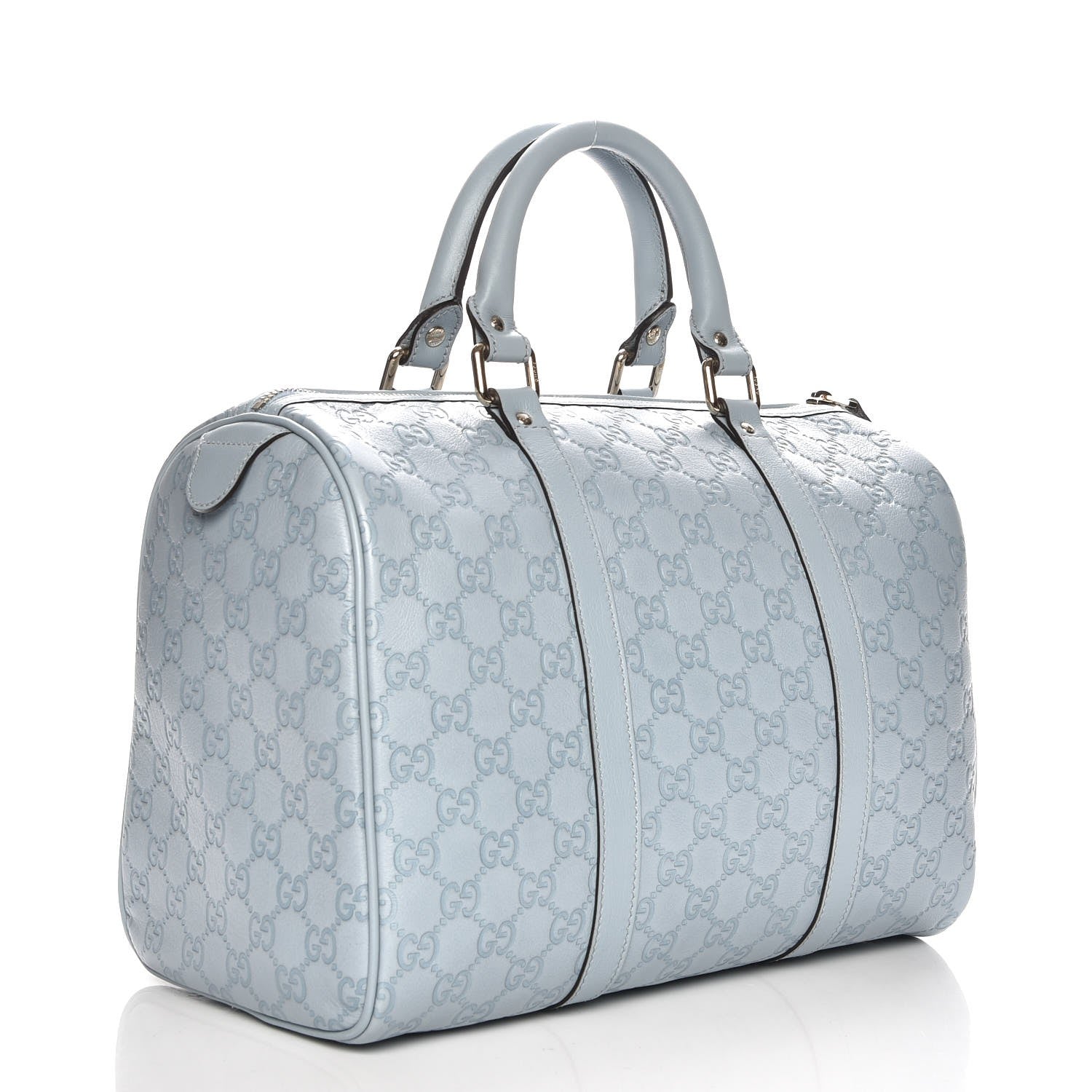 Gucci Guccissima Medium Joy Boston Light Blue 3 of 8