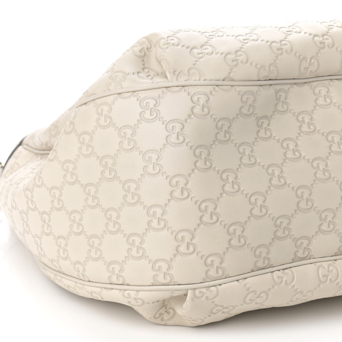 Guccissima Signature Medium Emily Hobo Mystic White