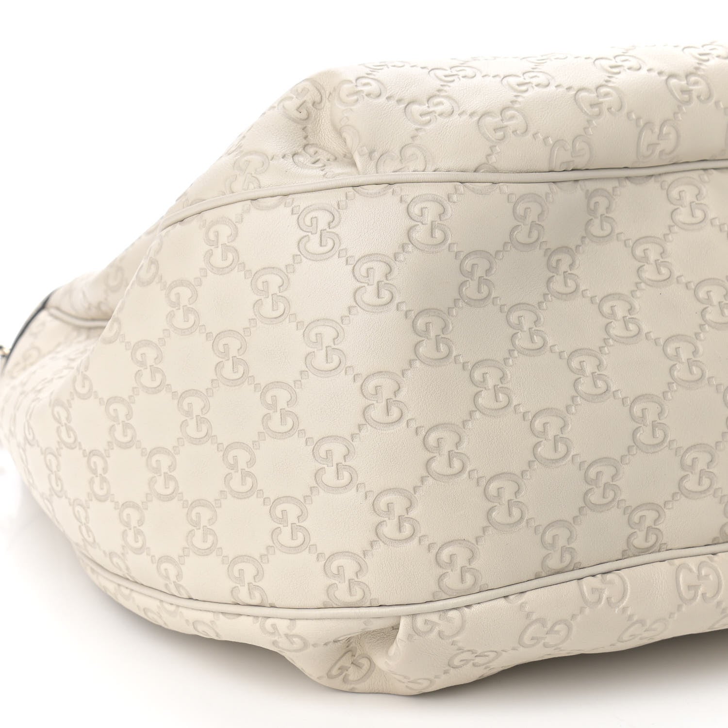 Gucci Guccissima Signature Medium Emily Hobo Mystic White 8 of 11