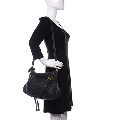Chloe Calfskin Medium Marcie Satchel Black 3 of 10