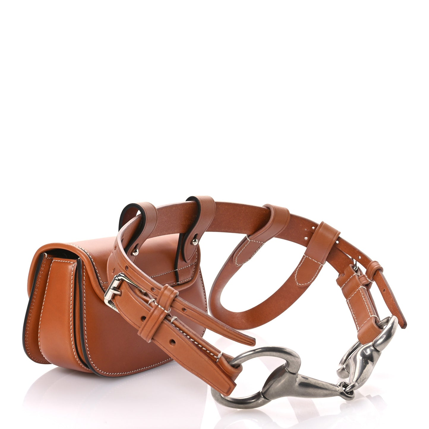 Calfskin Bamboo Mini 1947 Belt Bag 75 30 Tan
