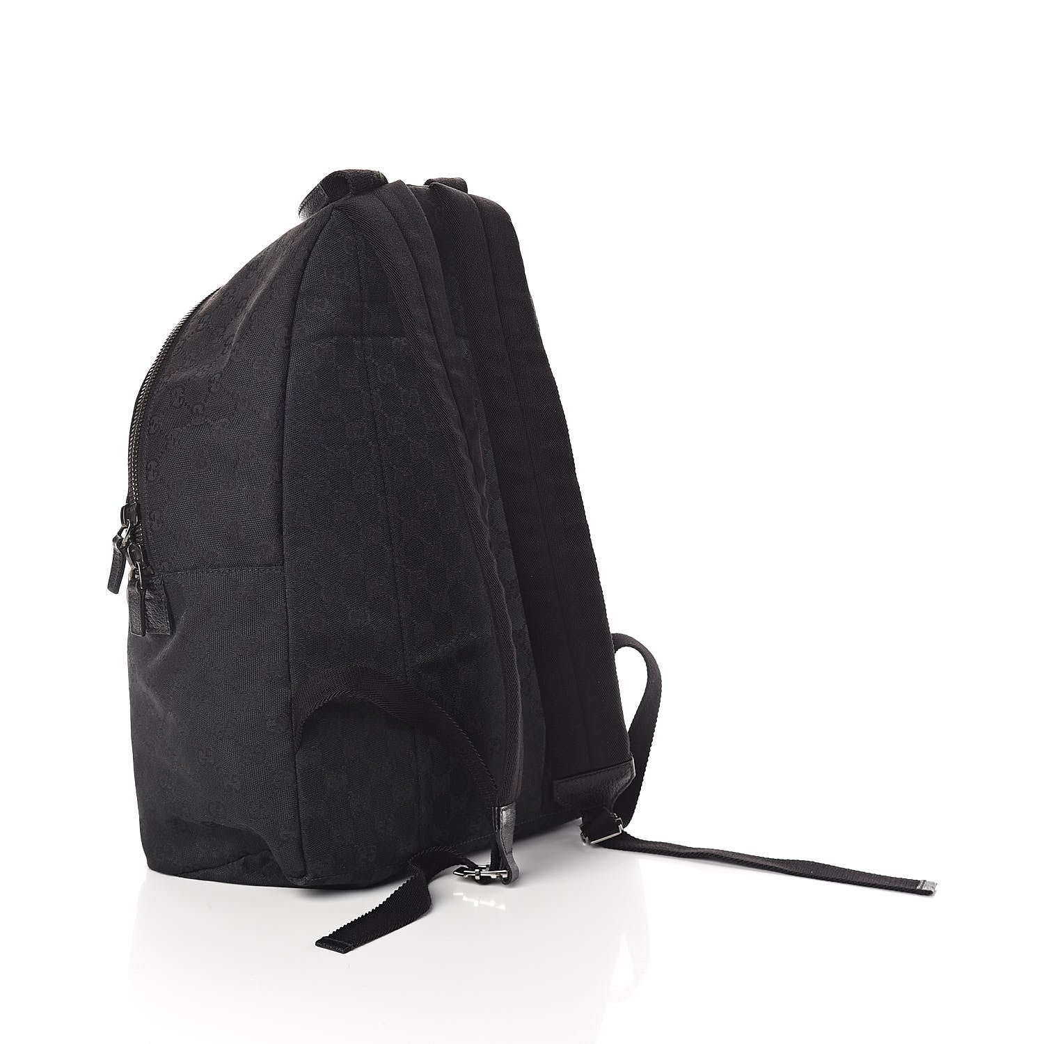 Gucci GG Monogram Web Medium Classic Backpack Black 3 of 9
