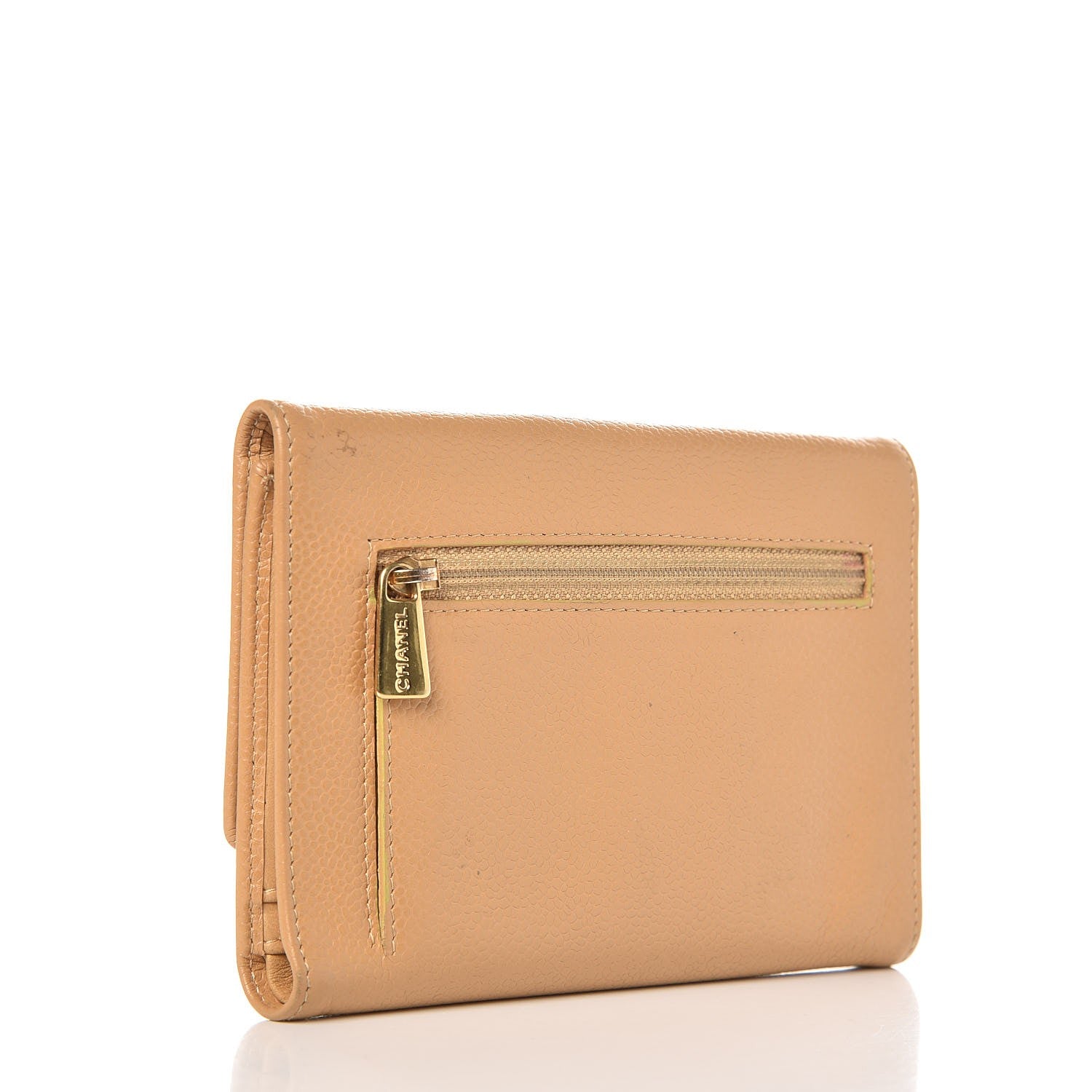 Chanel Caviar Timeless CC Wallet Beige 3 of 10