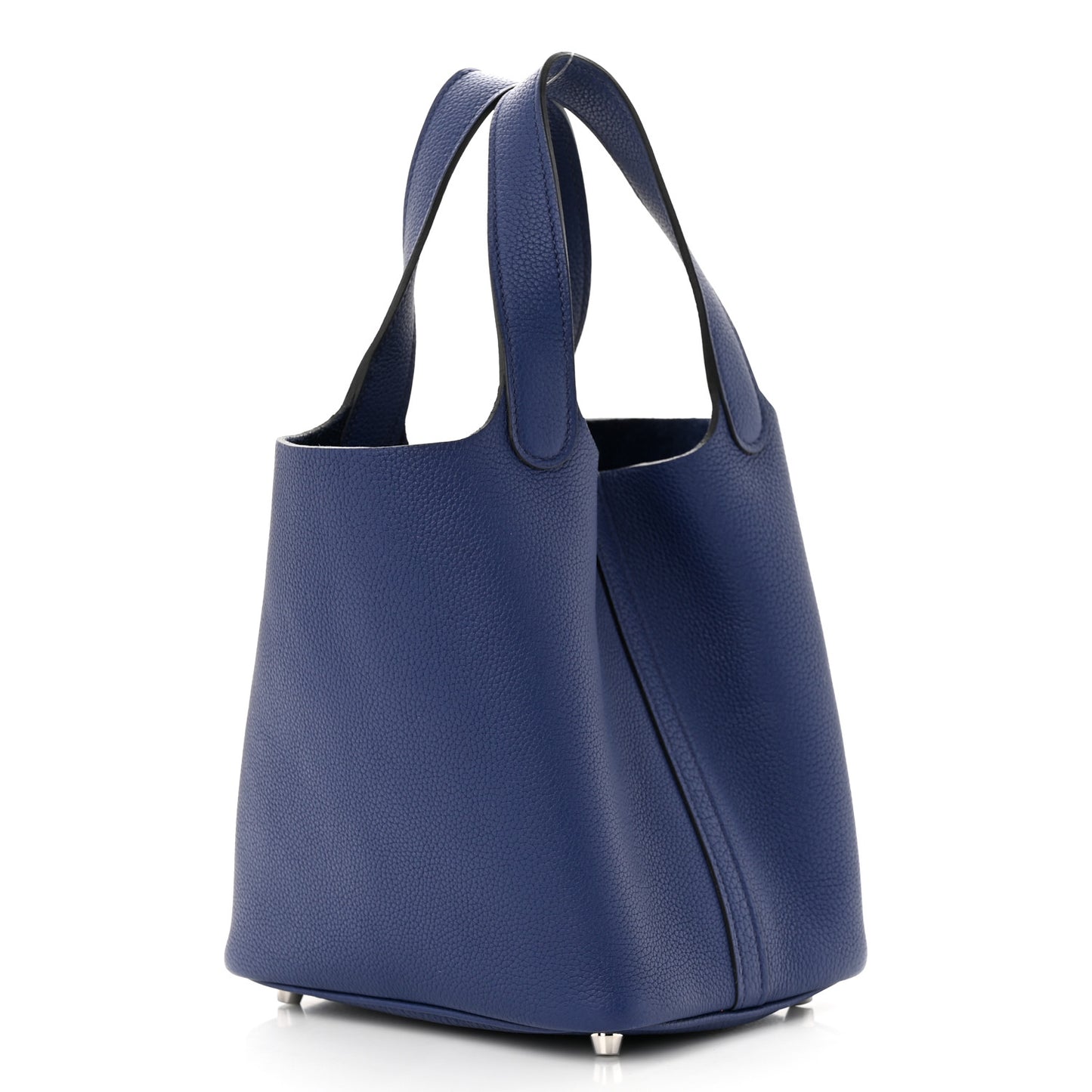 Taurillon Clemence Picotin Lock 18 PM Bleu Saphir