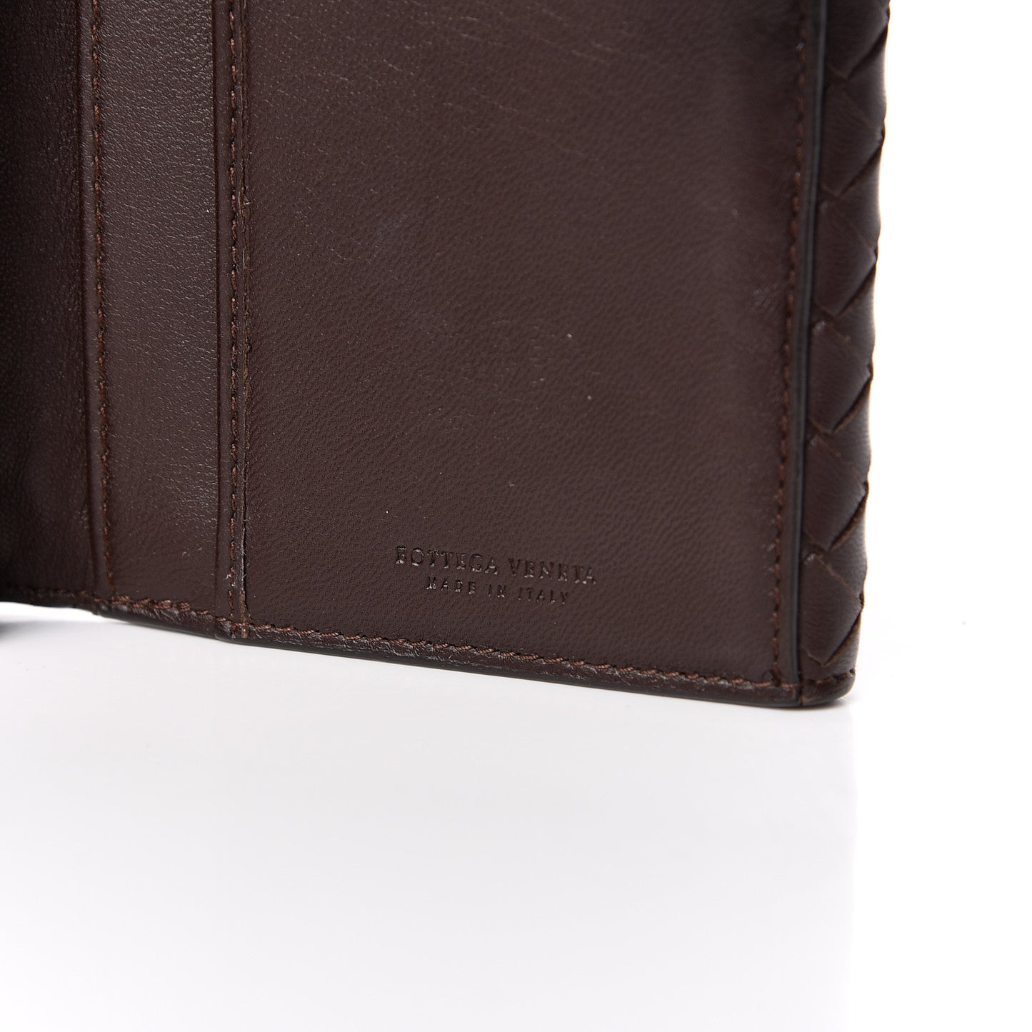 Nappa Intrecciato Continental Wallet Ebano