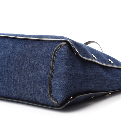 Givenchy Denim Medium Logo Bond Shopper Tote Blue 8 of 11
