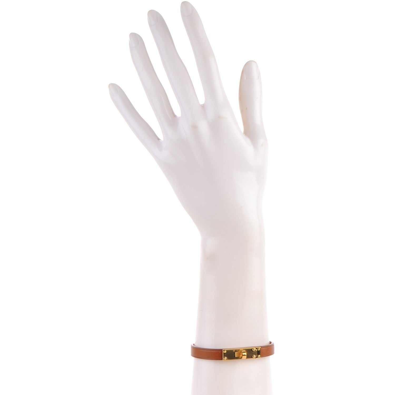 Hermes Barenia Micro Kelly Bracelet M Fauve 2 of 6