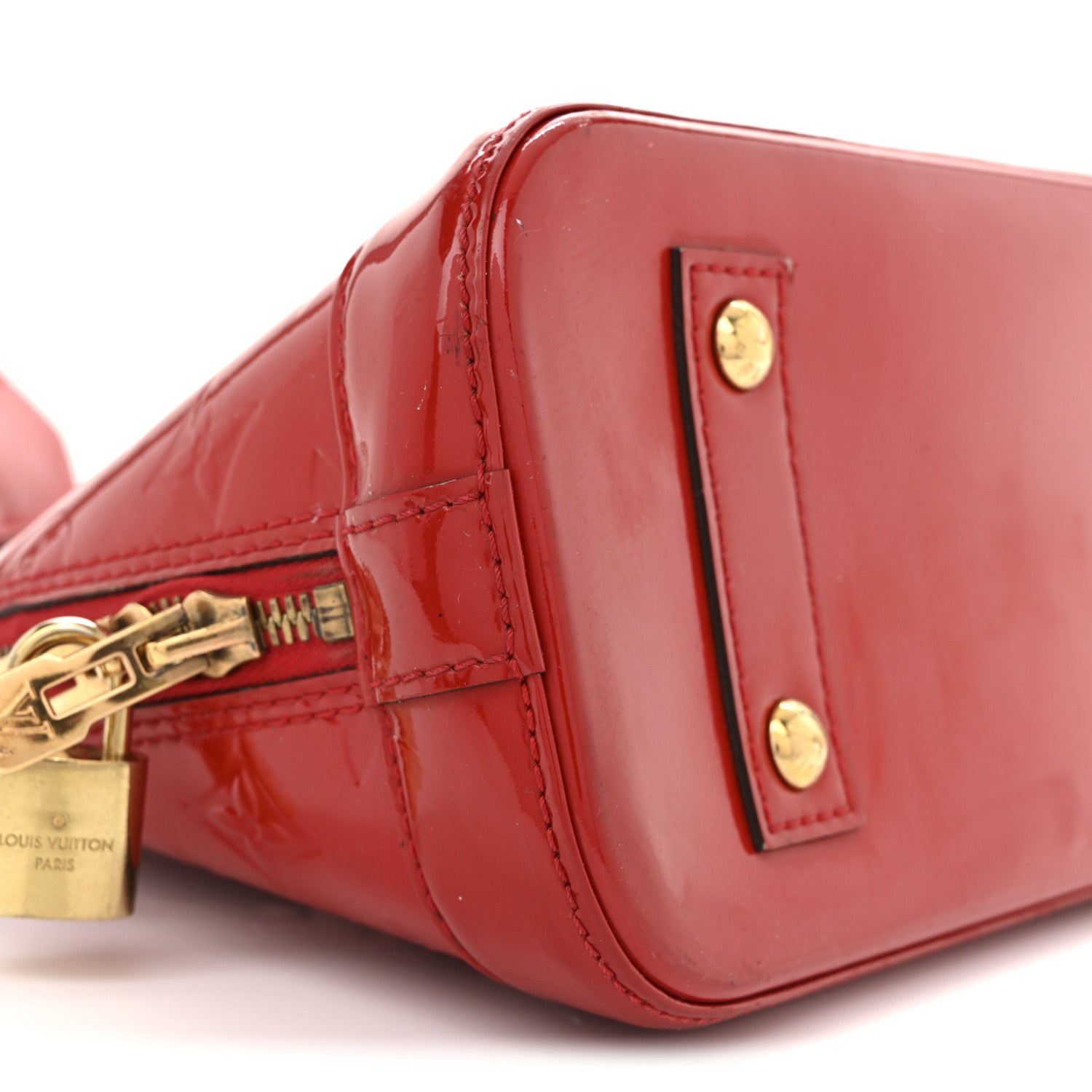 Louis Vuitton Vernis Alma BB Cherry 9 of 13