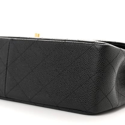 Chanel Caviar Quilted Jumbo Double Flap Black 10 of 15
