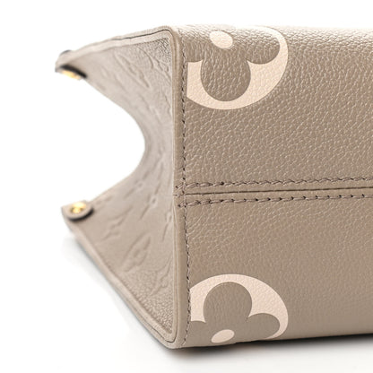 Louis Vuitton Empreinte Monogram Giant Onthego PM Tourterelle Creme 9 of 10