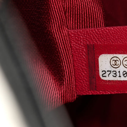 Chanel Aged Calfskin Quilted Small Gabrielle Hobo Black White 7 of 9