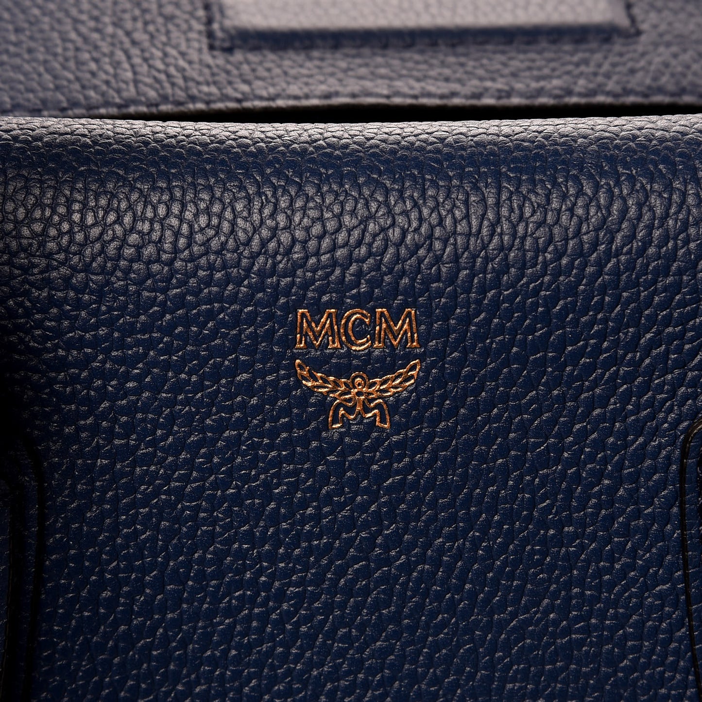 Grained Calfskin Medium Milla Tote Navy