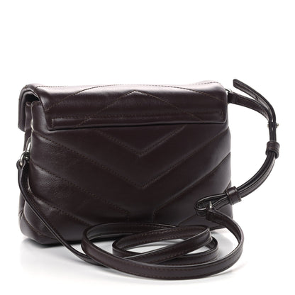 Saint Laurent Calfskin Y Quilted Monogram Toy Loulou Monogram Crossbody Bag Black Tulipe 2 of 9