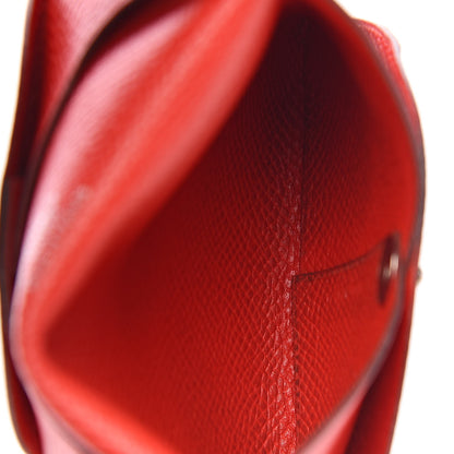 Hermes Epsom Bastia Coin Purse Rouge De Coeur 5 of 7