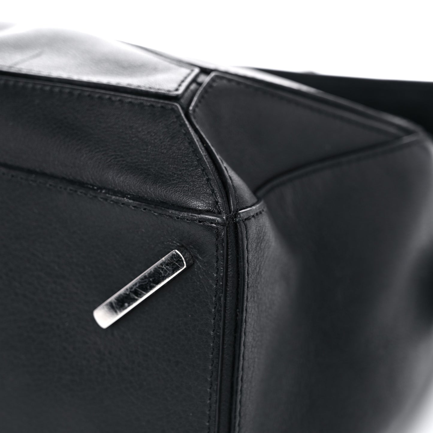 Calfskin Medium Puzzle Bag Black