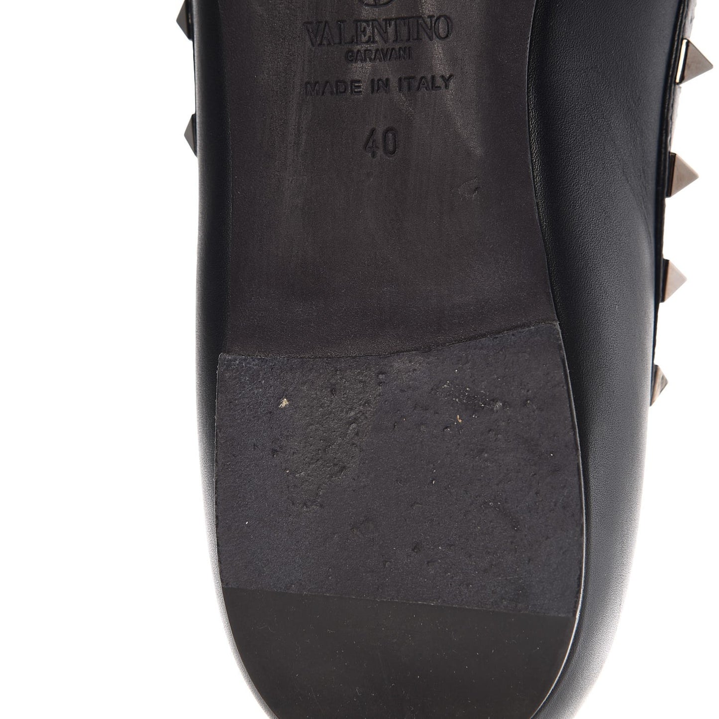 Nappa Rockstud Ballerina Flats 40 Black
