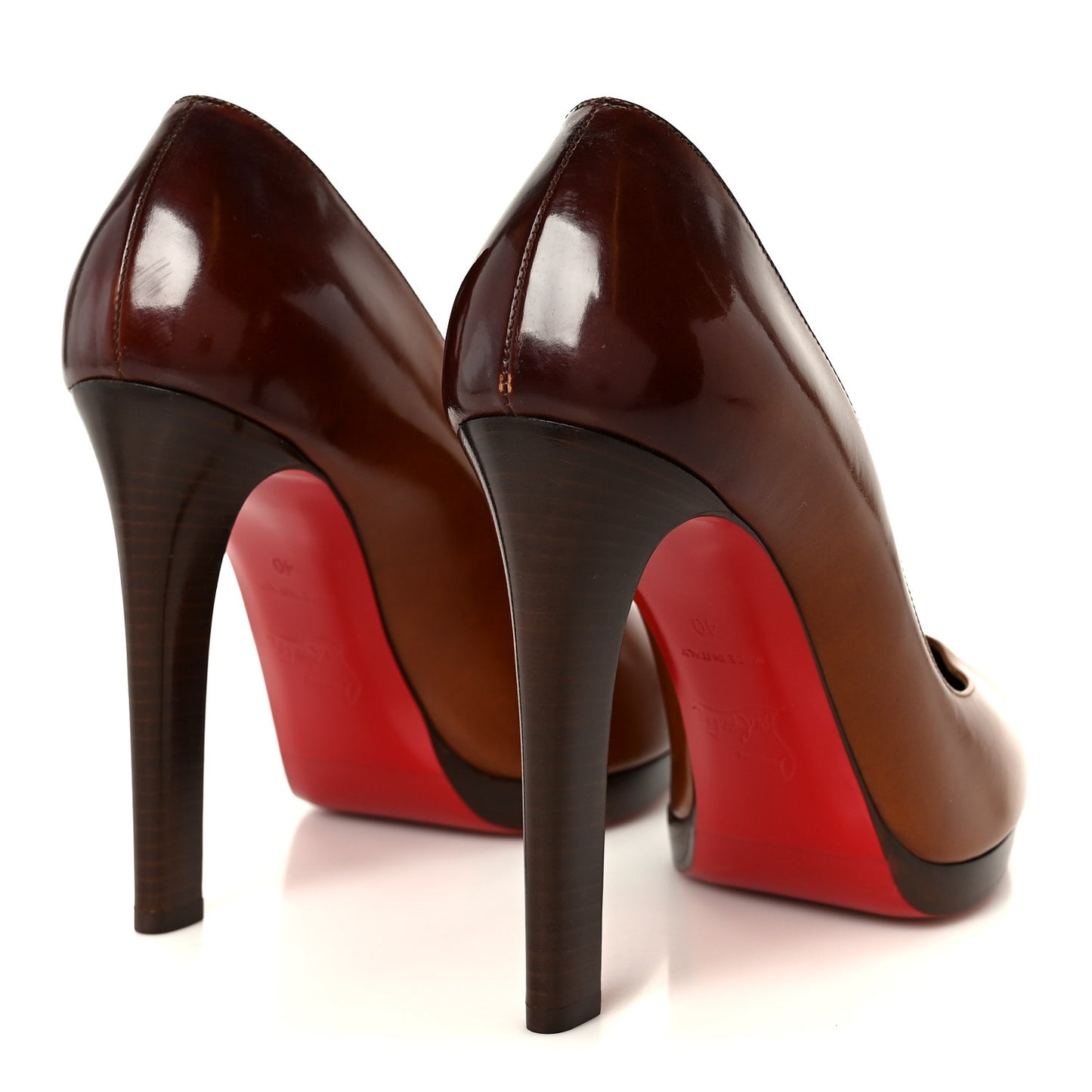 Calfskin Degrade Fannylove Alta 120 Pumps 40 Carmine