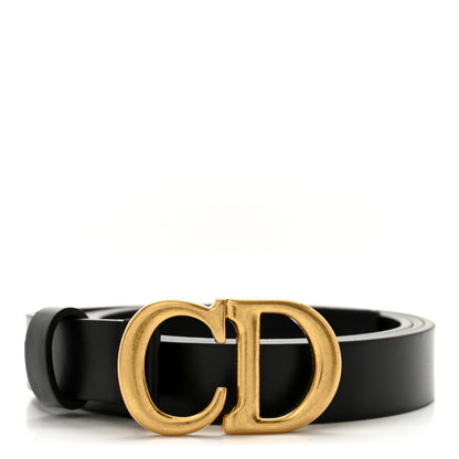 Christian Dior Calfskin Saddle Belt 95 38 Black 1 of 7
