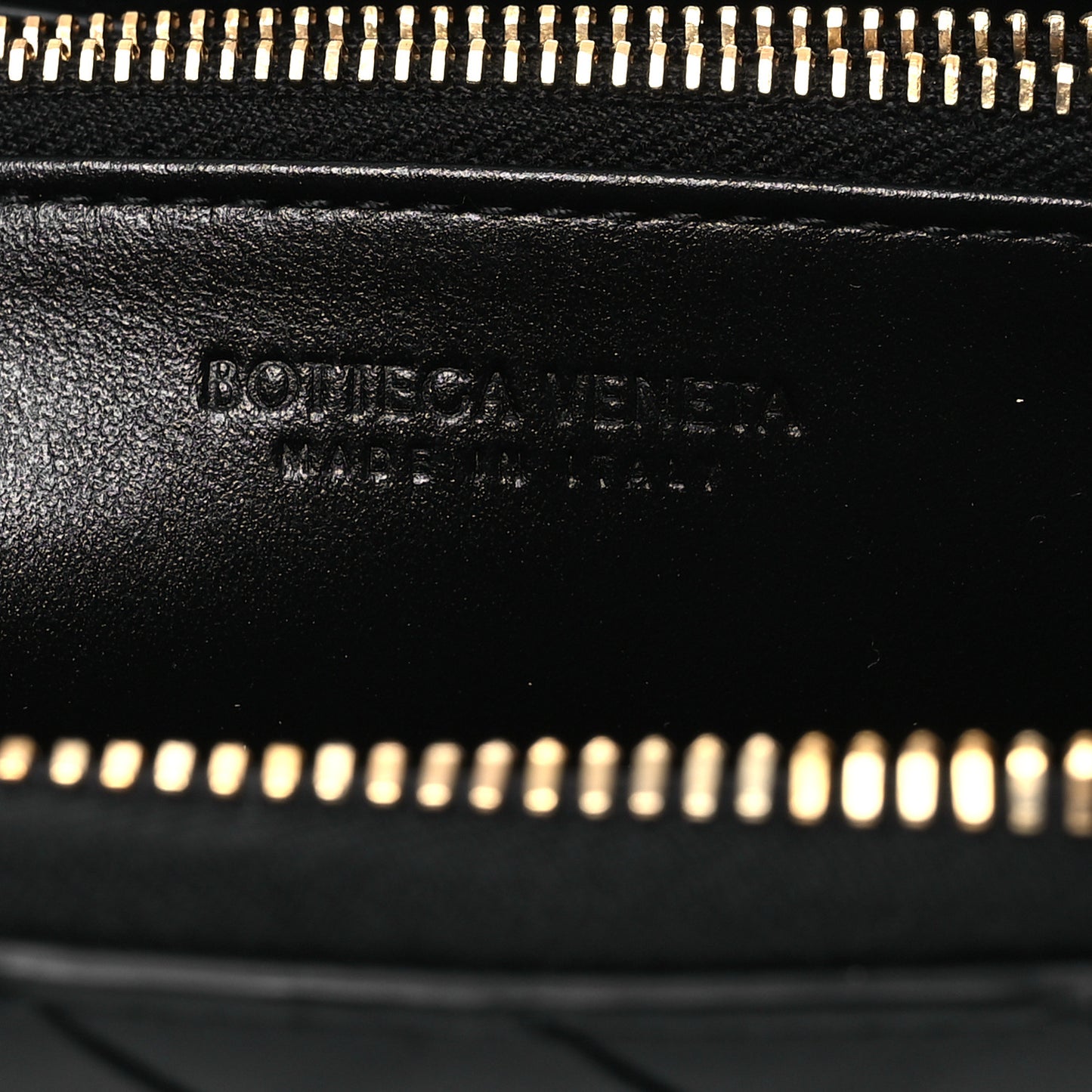 Nappa Intrecciato Zip Around Wallet Black