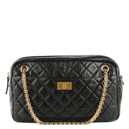 Chanel Aged Calfskin Quilted Medium Reissue Camera Case Black 1 of 6
