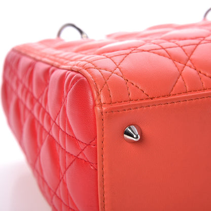 Christian Dior Lambskin Cannage Medium Tri-Color Lady Dior Pink 8 of 9
