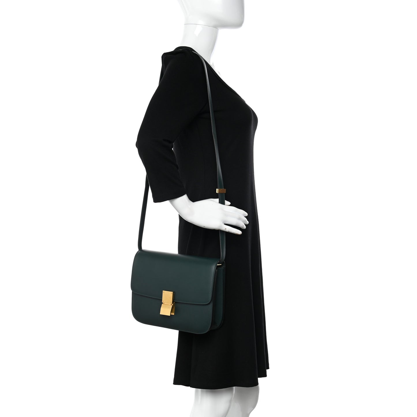 Box Calfskin Medium Classic Box Flap Bag Amazone