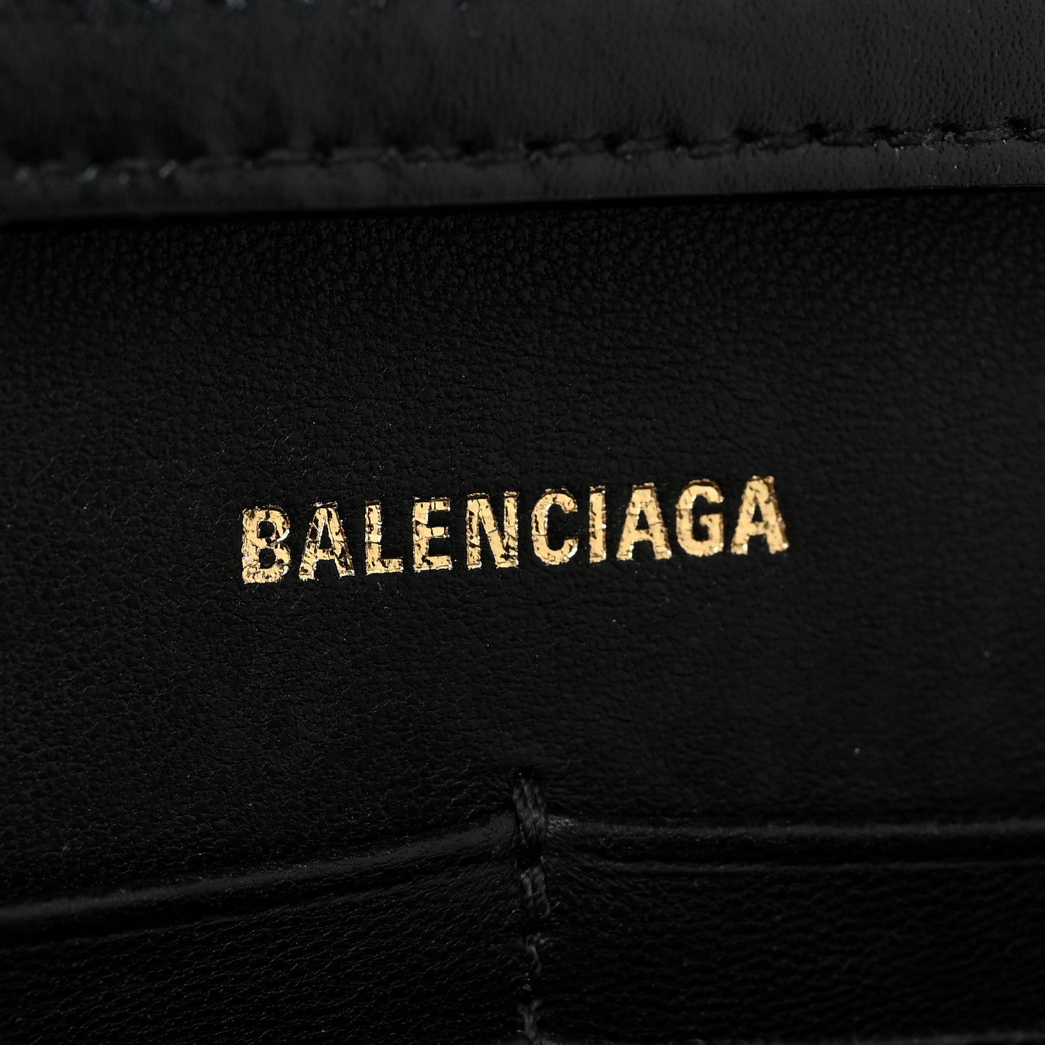 Balenciaga Shiny Box Calfskin Hourglass Chain Bag Black 6 of 21