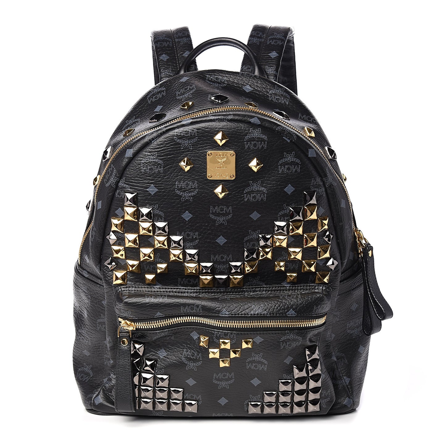 Visetos Studded Medium Stark M Backpack Black