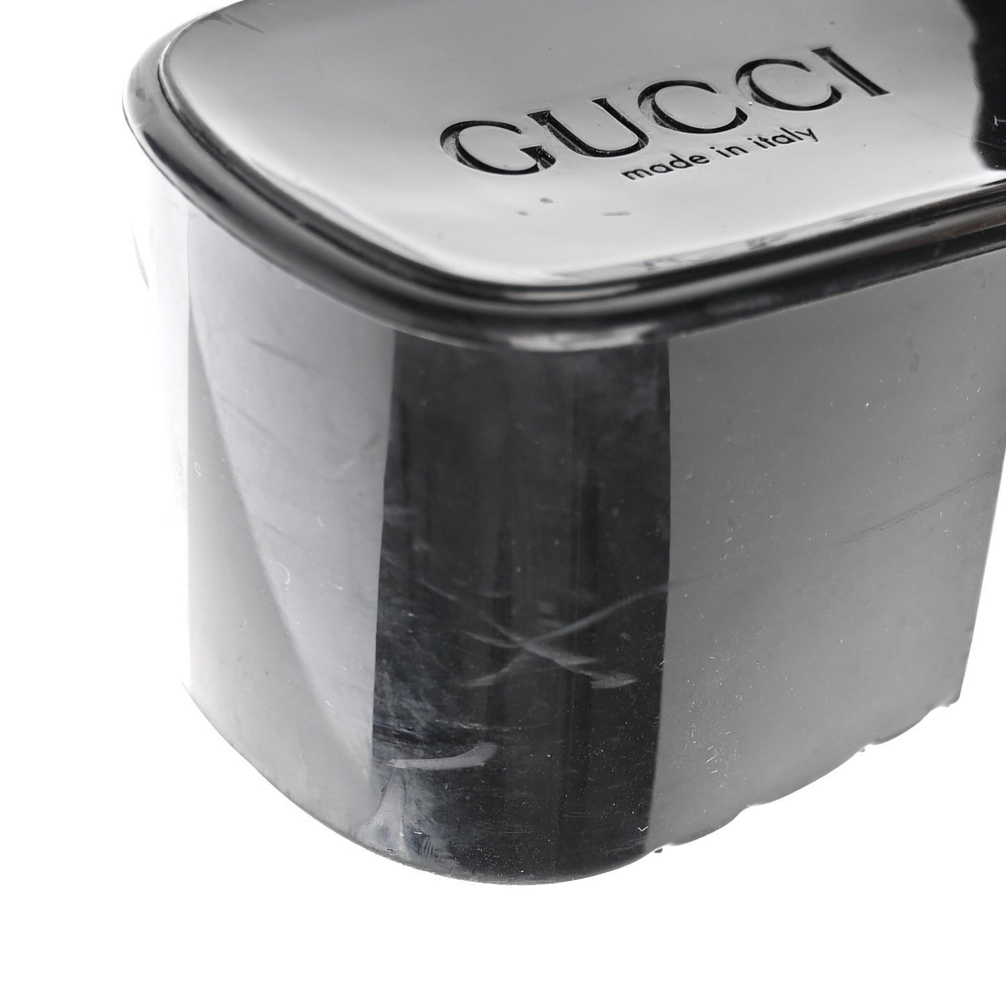 Rubber Gucci Logo Womens Platform 20/60mm Slide Sandals Black