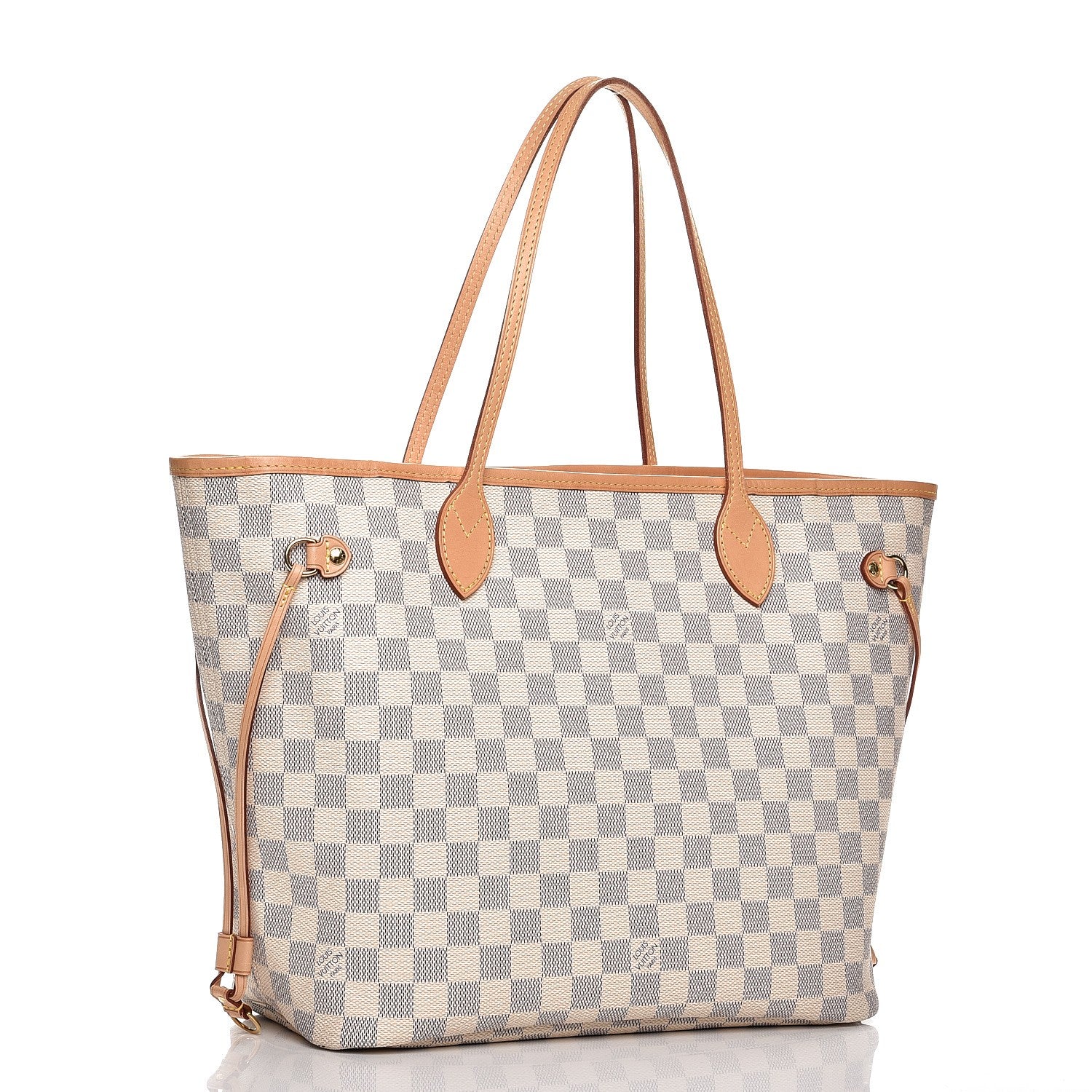 Louis Vuitton Damier Azur Neo Neverfull MM Rose Ballerine 4 of 10