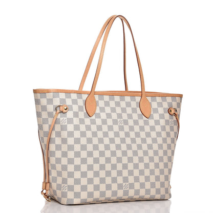 Louis Vuitton Damier Azur Neo Neverfull MM Rose Ballerine 4 of 10