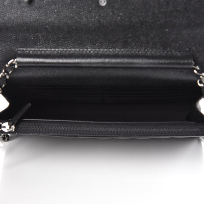 Chanel Caviar Quilted Wallet On Chain WOC Black 5 of 9