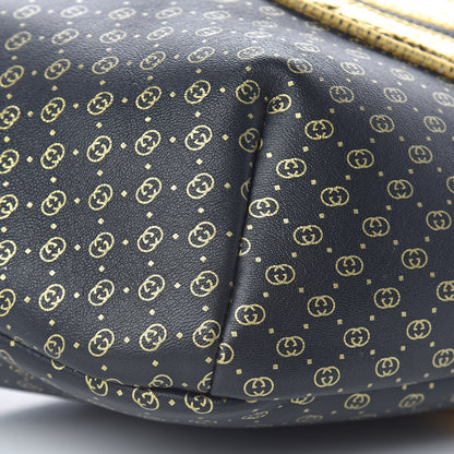 Gucci X DAPPER DAN Calfskin Laminated Ayers GG Micro Monogram Mens Belt Bag Black 10 of 11