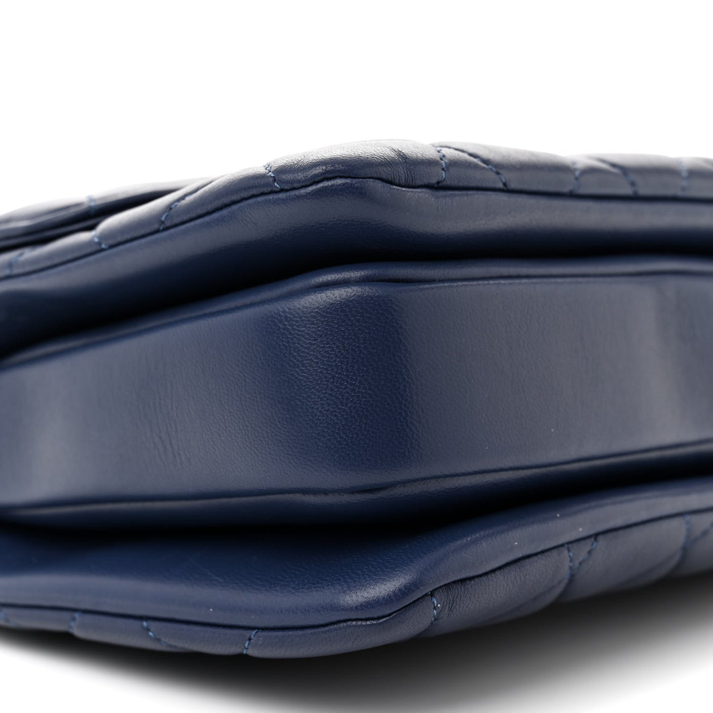 Lambskin Quilted Medium Trendy CC Flap Dual Handle Bag Blue