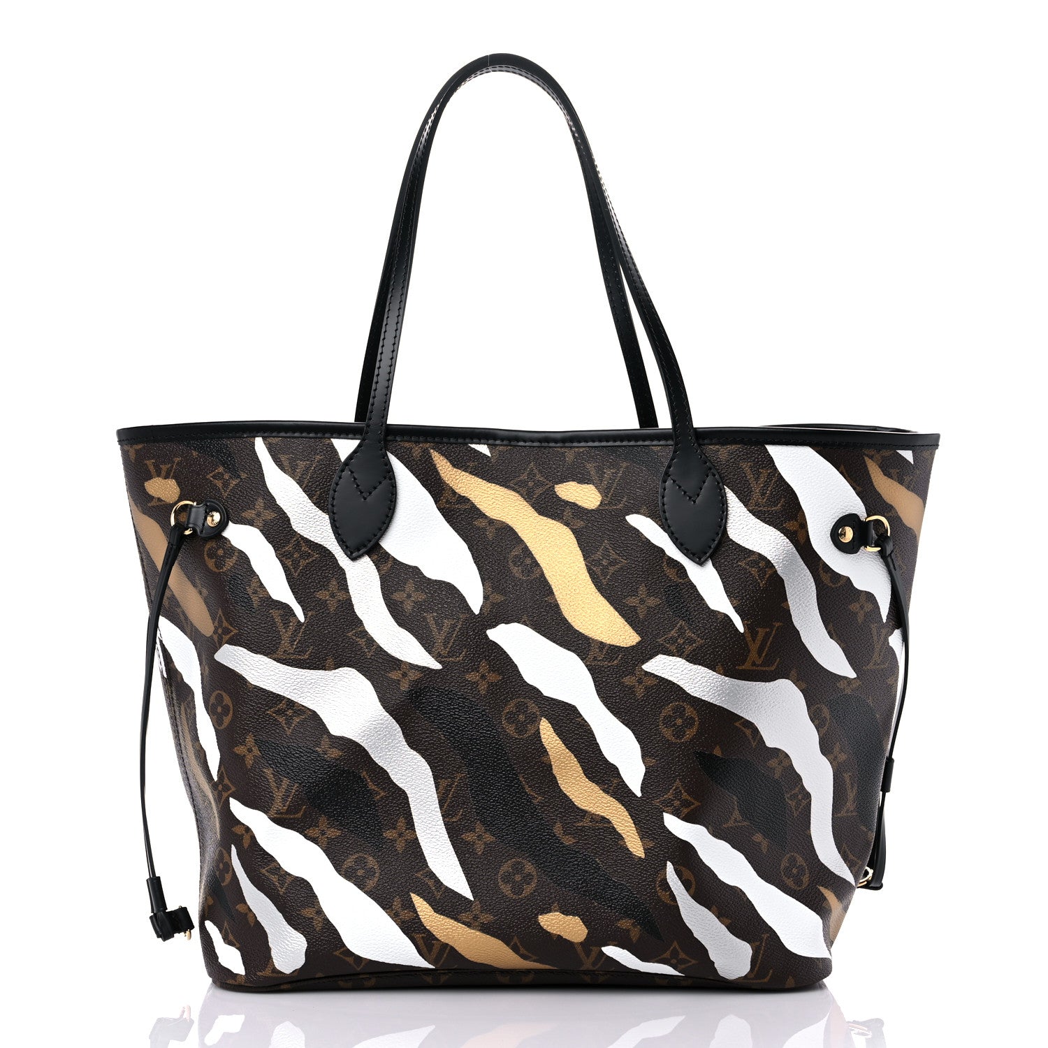 Louis Vuitton X LOL Monogram Neverfull MM Gold Silver 3 of 10