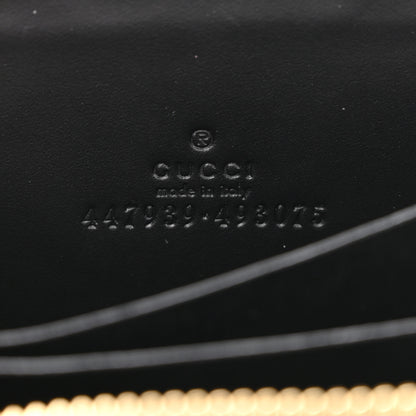 Gucci Guccissima Zip Around Card Case Black 6 of 8